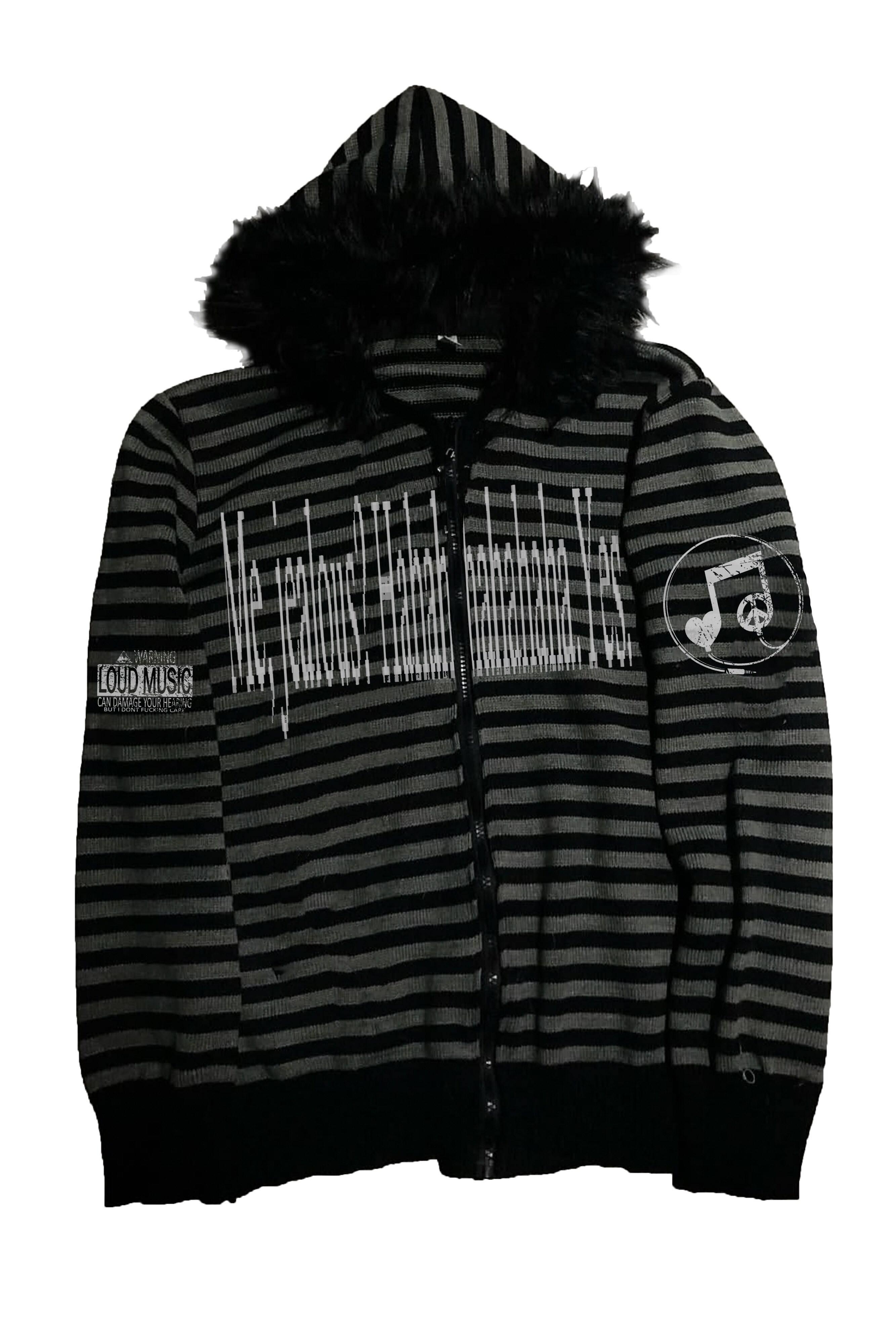 PAIKI_Shape_Retaining_Slim_Fit_Zip_Hooded_Casual_Men_Letter_Print_Black_Hoodies_MISSTT