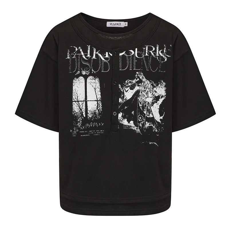 PAIKI_Sheer_Snowflake_Cotton_Print_Faux_Two_Piece_Women's_Pure_Cotton_Oversized_T-shirts_891281181012_MISSTT