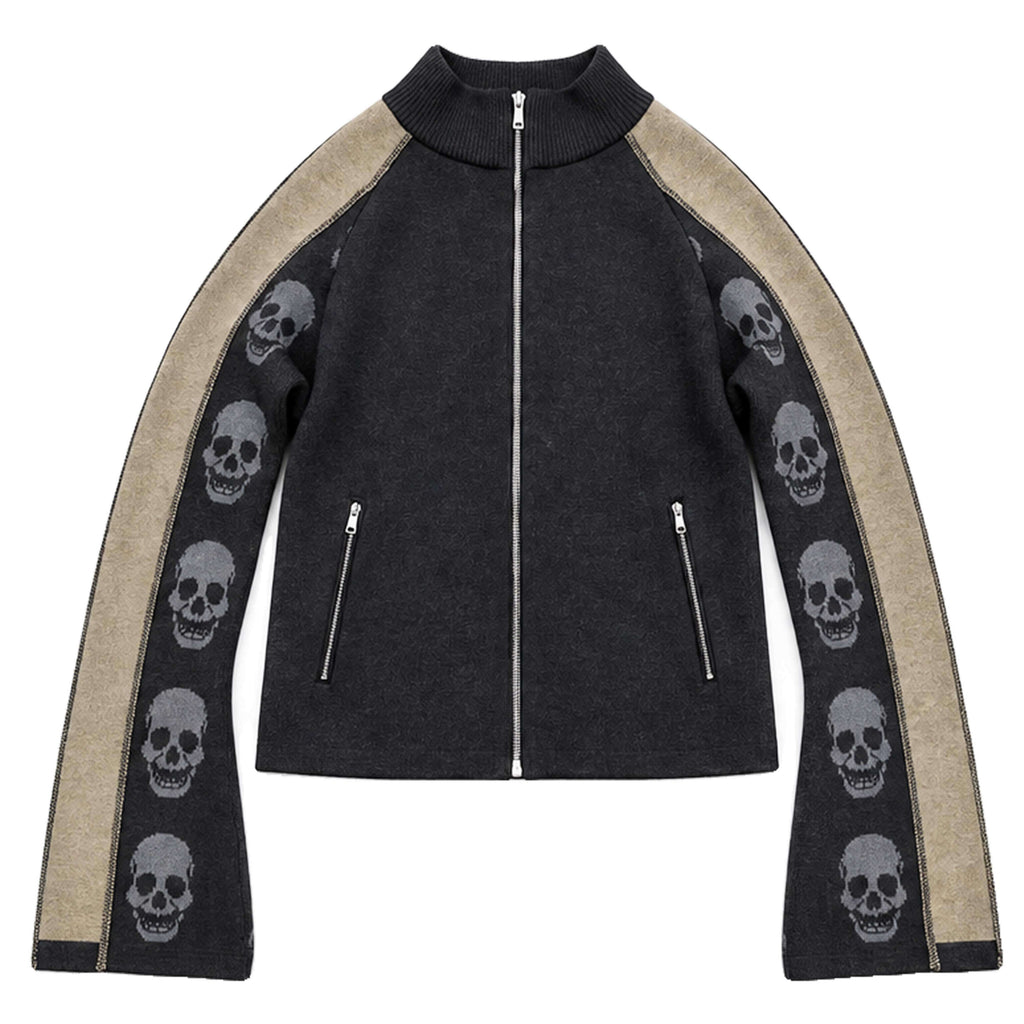 PAIKI_Skull_Jacquard_Print_Women's_Wool_Blend_Slim_Cardigans_1091518360839_MISSTT