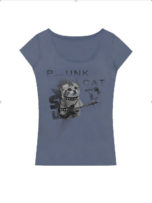 PAIKI_Slim_Cotton_Animal_Print_Trendy_Youth_Unisex_Round_Neck_Short_Sleeve_T-Shirts_MISSTT