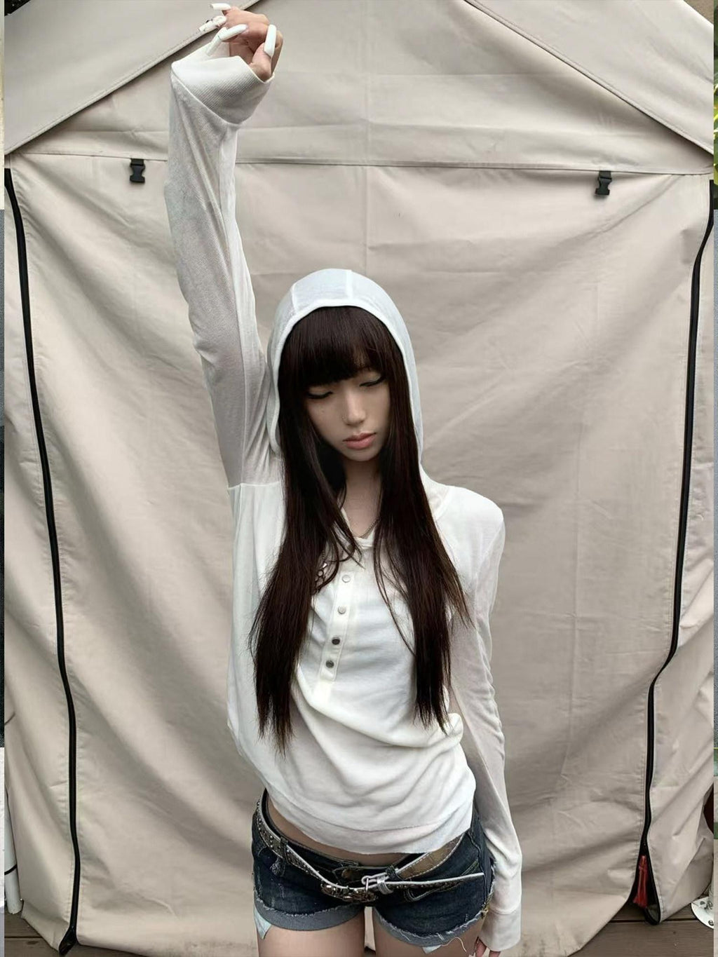 PAIKI Slimming Lightweight Slim Fit Hooded Pullover Casual Unisex Polyester Hoodies