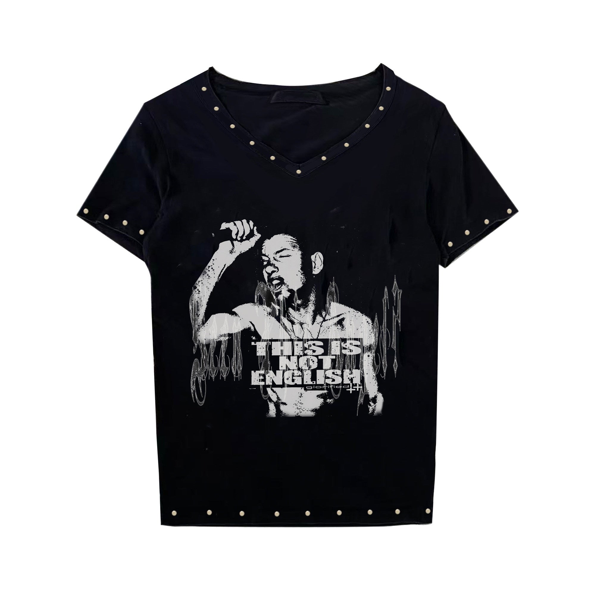 PAIKI_Soft_Sorona_Cotton_Studded_V-neck_Unisex_Figural_Print_Short_Sleeve_T-Shirts_MISSTT
