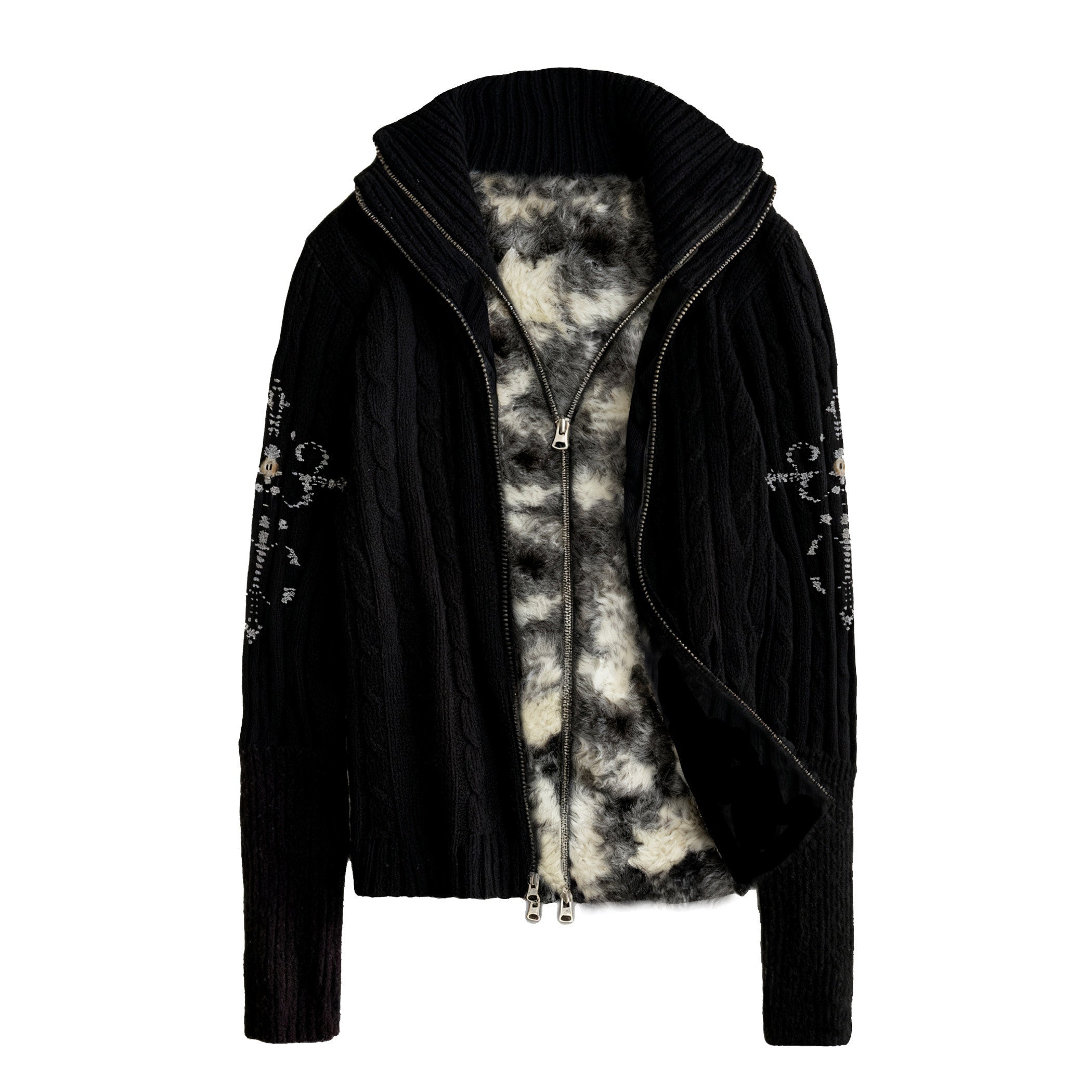 PAIKI_Soft_Warm_Cow_Print_Punk_Short_Stand_Collar_Unisex_Zipper_Casual_Jackets_MISSTT