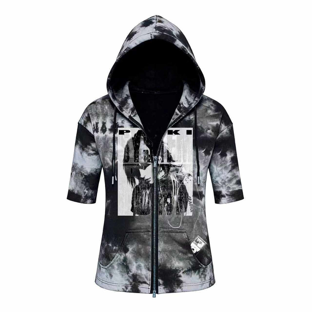 PAIKI_Sorona_Blend_Slim_Fit_Punk_Hooded_Zipper_Unisex_Tie_Dye_Short_Sleeve_T-Shirts_MISSTT