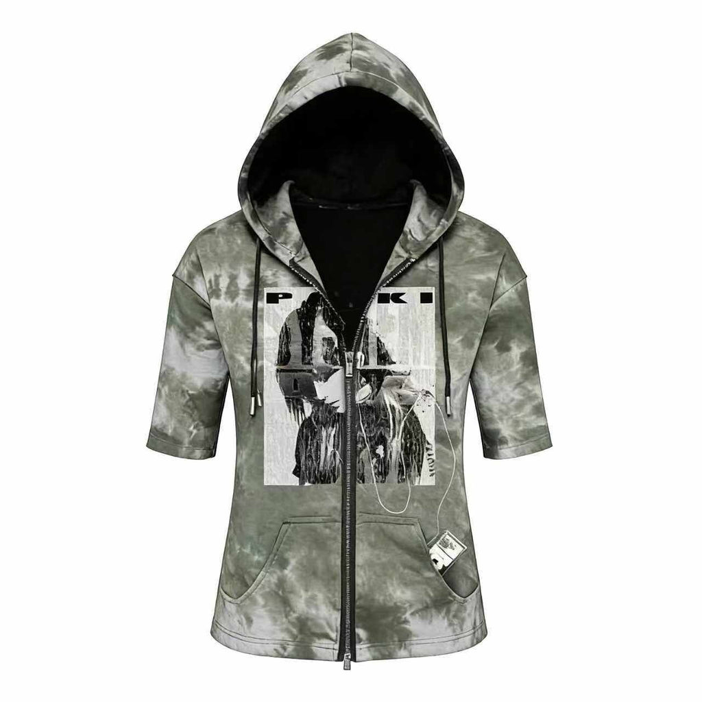 PAIKI_Sorona_Blend_Slim_Fit_Punk_Hooded_Zipper_Unisex_Tie_Dye_Short_Sleeve_T-Shirts_MISSTT