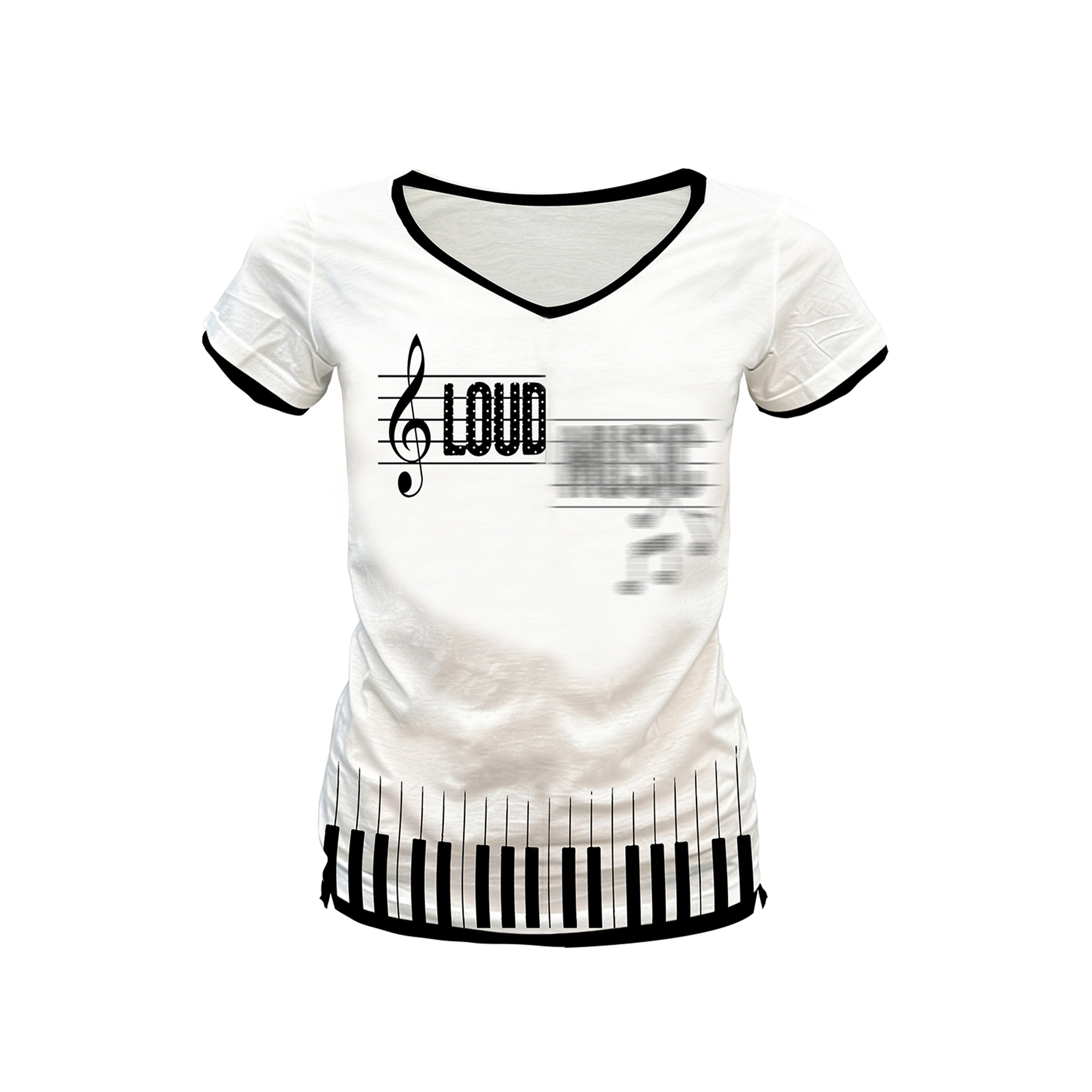 PAIKI_Sorona_Cotton_Blend_Polka_Dot_Slim_Fit_V-neck_Unisex_Short_Sleeve_T-Shirts_MISSTT