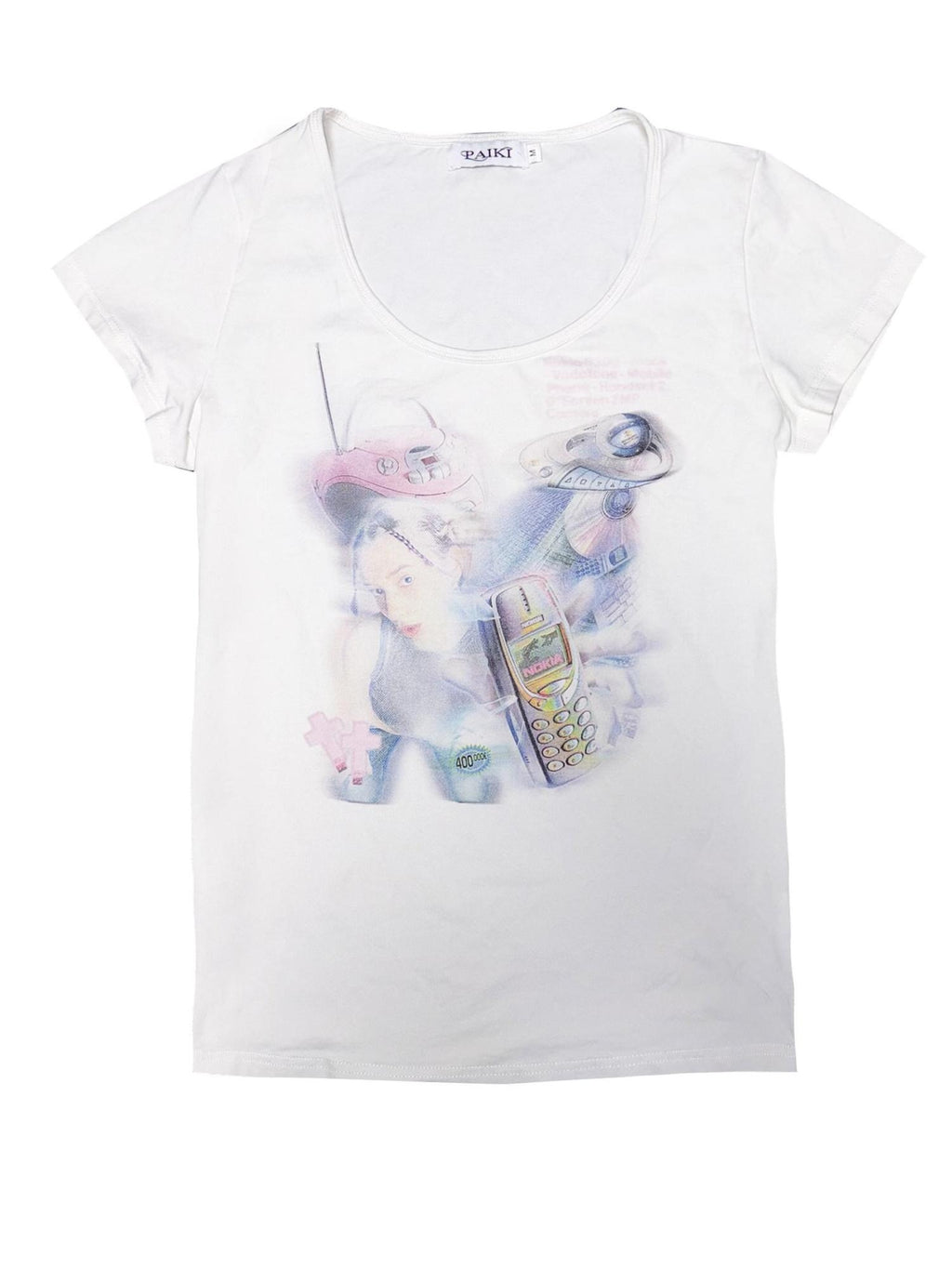 PAIKI Sorona Cotton Loose Hooded Digital Portrait Casual Unisex Short Sleeve T-Shirts