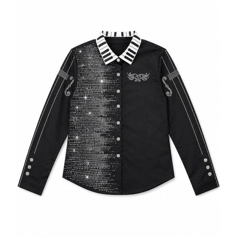 PAIKI_Sparkling_Rhinestone_Violin_Key_Punk_Striped_Women's_Cotton_Long_Sleeve_Polos_1073004138690_MISSTT