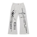 PAIKI_Star_Print_Flared_Loose_Fit_Cotton_Women's_Sweatpants_1069752463167_MISSTT