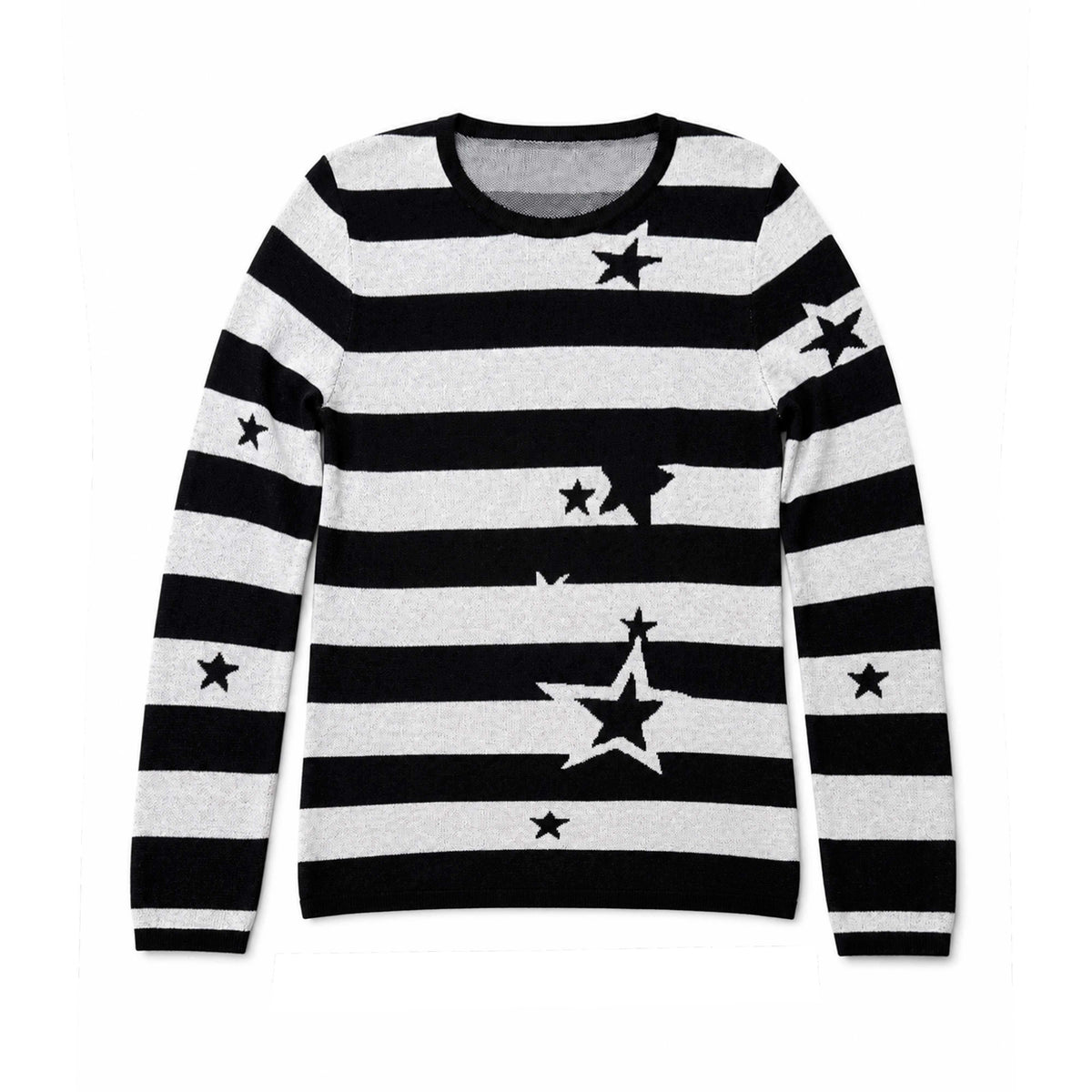 PAIKI_Star_Striped_Print_Slim_Fit_Wool_Blend_Women's_Crew_Neck_Sweaters_1078498227157_MISSTT