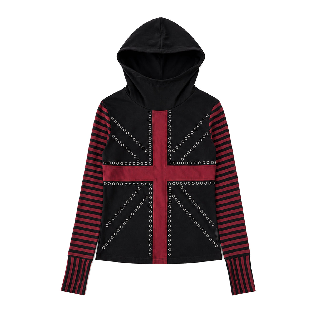 PAIKI_Studded_Cross_Stripe_Stacked_Cowl_Neck_Women's_Cotton_Pullover_Hoodies_1072135875109_MISSTT