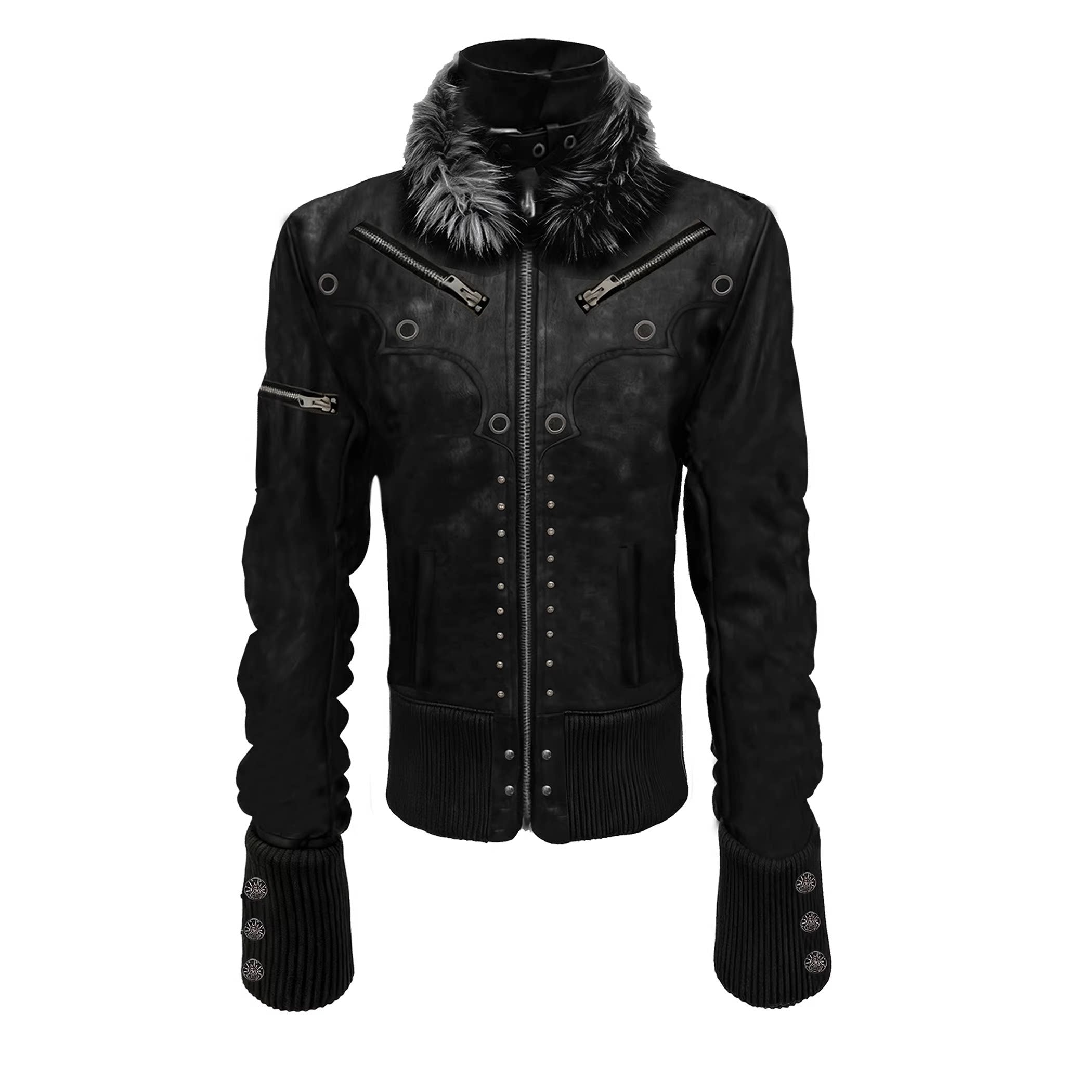 PAIKI_Thick_Fleece_Slim_Punk_Metal_Accents_Mens_Casual_Zip_Lapel_Pu_Leather_Jackets_MISSTT