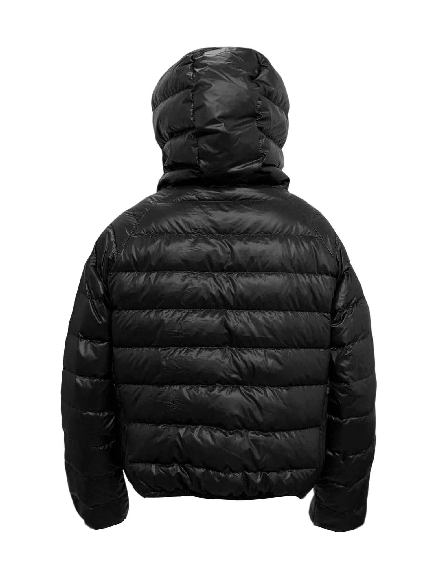 PAIKI Warm 90 Percent Duck Down Hooded Asymmetrical Skull Print Loose Fit Down Jackets