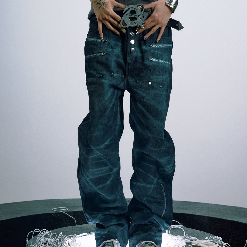 PAIKI_Washed_Cotton_Denim_With_Metal_Zipper_Mid_Rise_Loose_Fit_Unisex_Straight_Jeans_MISSTT