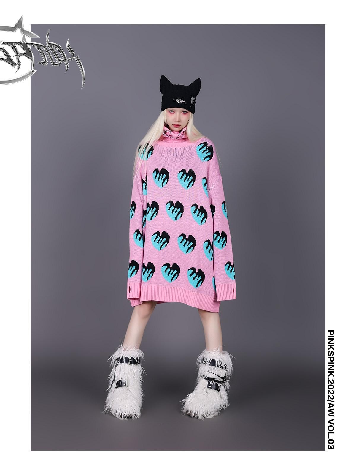 PINKSPINK 3d Cat Ear Knitted Thorn Embroidery Metal Tag Women's Acrylic Beanies