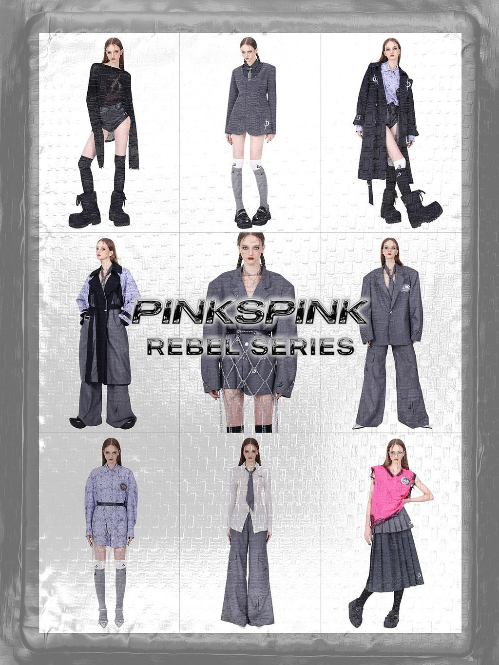 PINKSPINK Asymmetric Spliced Slim Fit Cropped Long Sleeve Punk Women's Cotton Shirts
