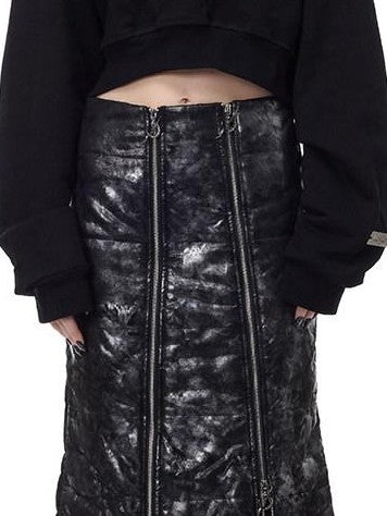 PINKSPINK Backless Cropped Thorn Print Lettering Loose Women's Fleece Hoodies