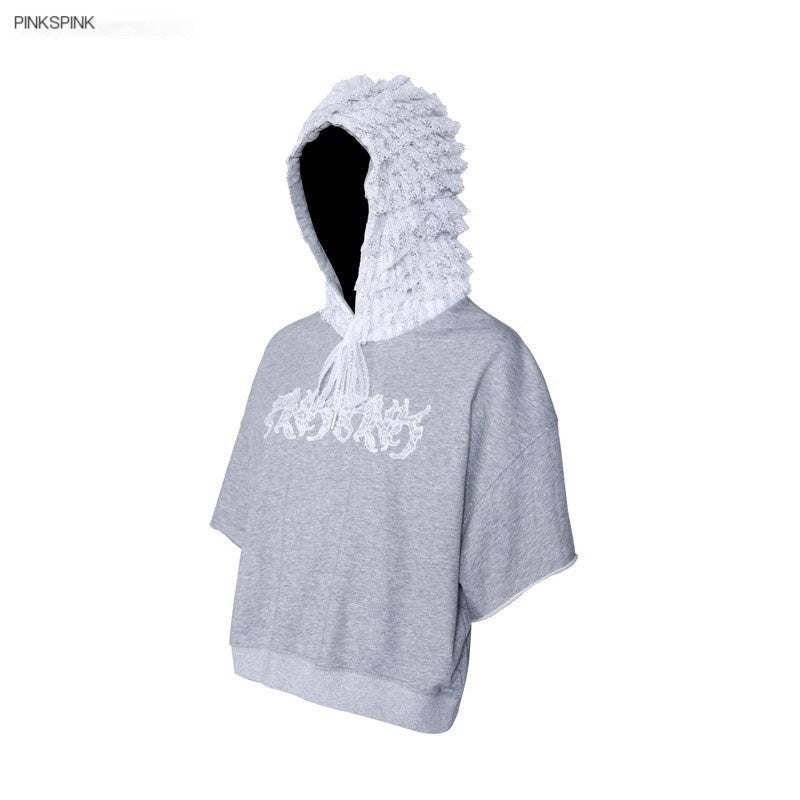 PINKSPINK_Ballet_Lace_Embroidered_Hooded_Open_Back_Women's_Cotton_Short_Sleeve_T-shirts_927006618055_MISSTT