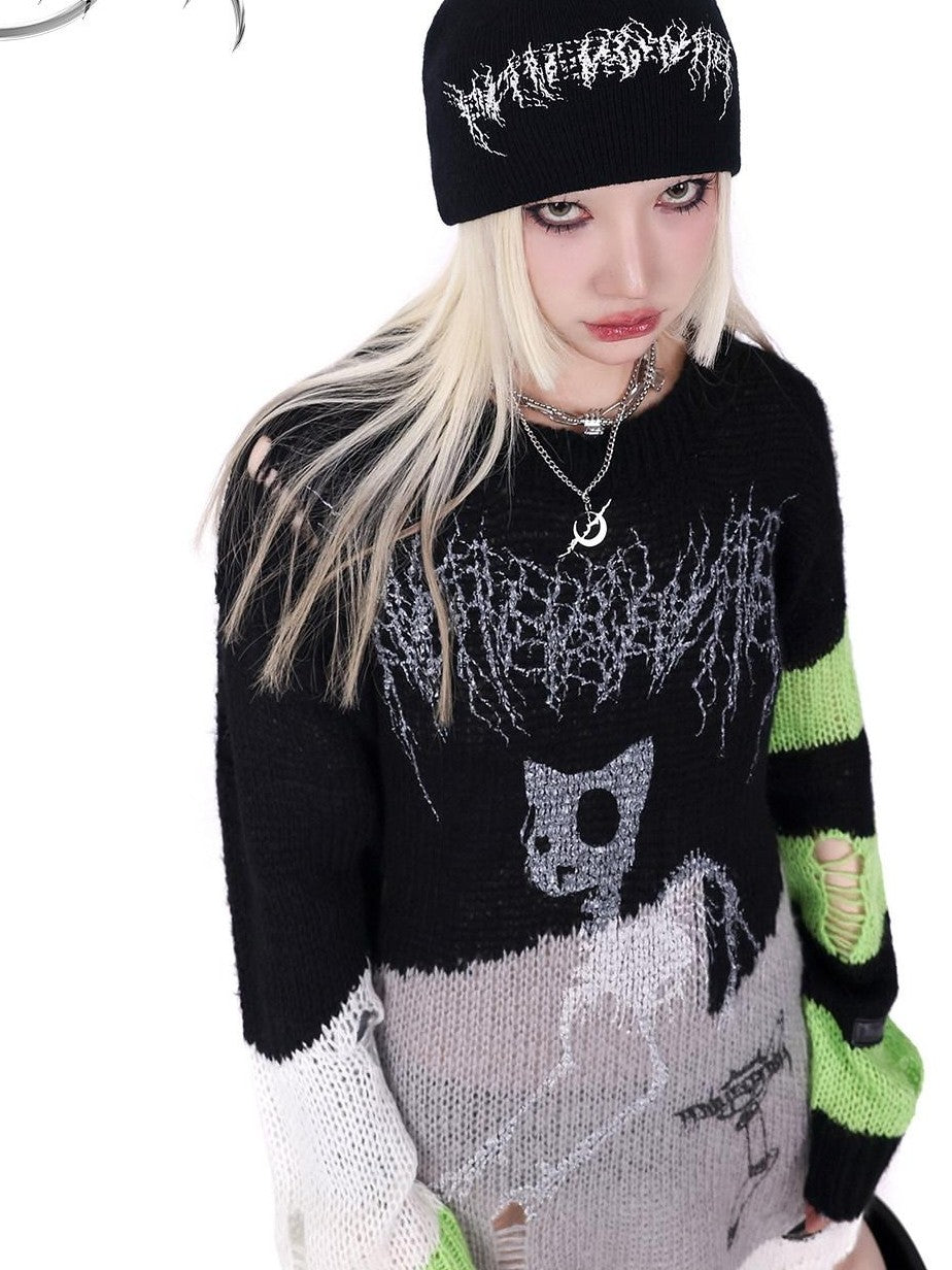 PINKSPINK Barbie Pink Galaxy Lightning Logo Lettered Street Women's Acrylic Knit Beanies