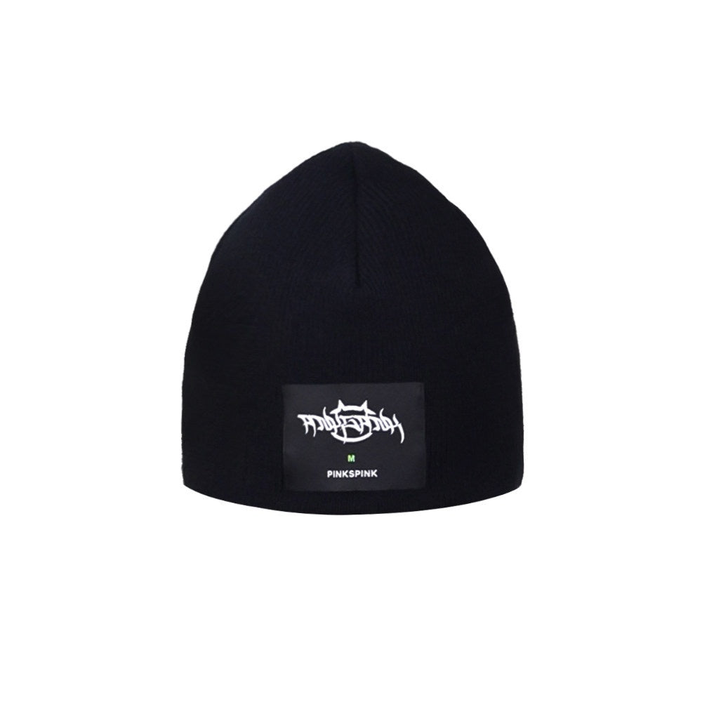 PINKSPINK_Barbie_Pink_Galaxy_Lightning_Logo_Lettering_Women's_Acrylic_Knit_Beanies_731656081600_MISSTT