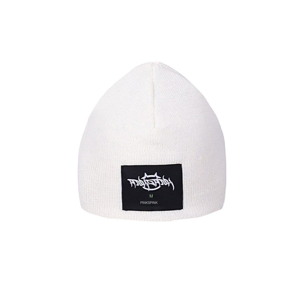 PINKSPINK_Barbie_Pink_Galaxy_Lightning_Logo_Lettering_Women's_Acrylic_Knit_Beanies_731656081600_MISSTT