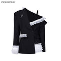 PINKSPINK_Black_Asymmetrical_Studded_Lace_Blazer_Collar_Women's_Polyester_Camisoles_927481790010_MISSTT