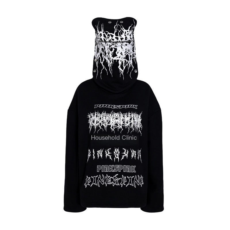 PINKSPINK_Black_Deconstructed_Mask_Hooded_Letter_Print_Boxy_Loose_Women's_Sweatshirts_861116083703_MISSTT