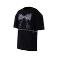 PINKSPINK_Black_Detachable_Convertible_Butterfly_Bow_Print_Women's_Short_Sleeve_T-shirts_723357806168_MISSTT