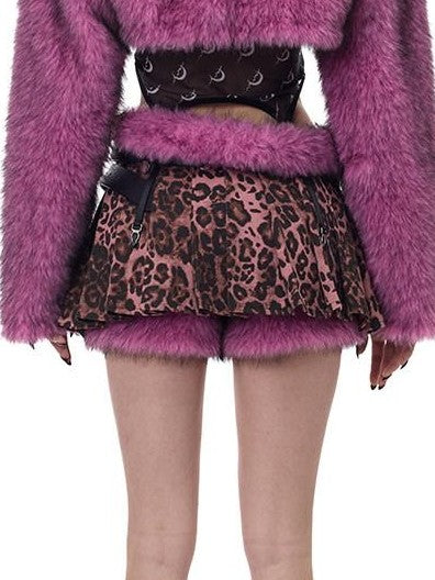 PINKSPINK Black Double Strap Studded Y2k Rock Women's Cowhide Leather Belts