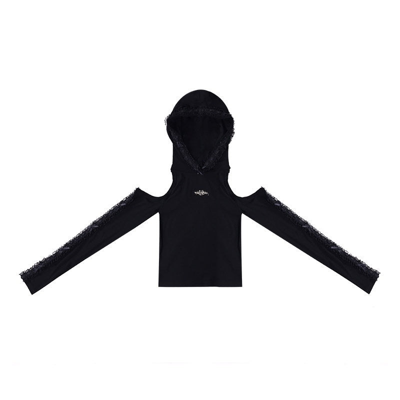 PINKSPINK_Black_Lace_Open_Back_Hooded_Cropped_Women's_Cotton_Long_Sleeve_T-shirts_800947239024_MISSTT