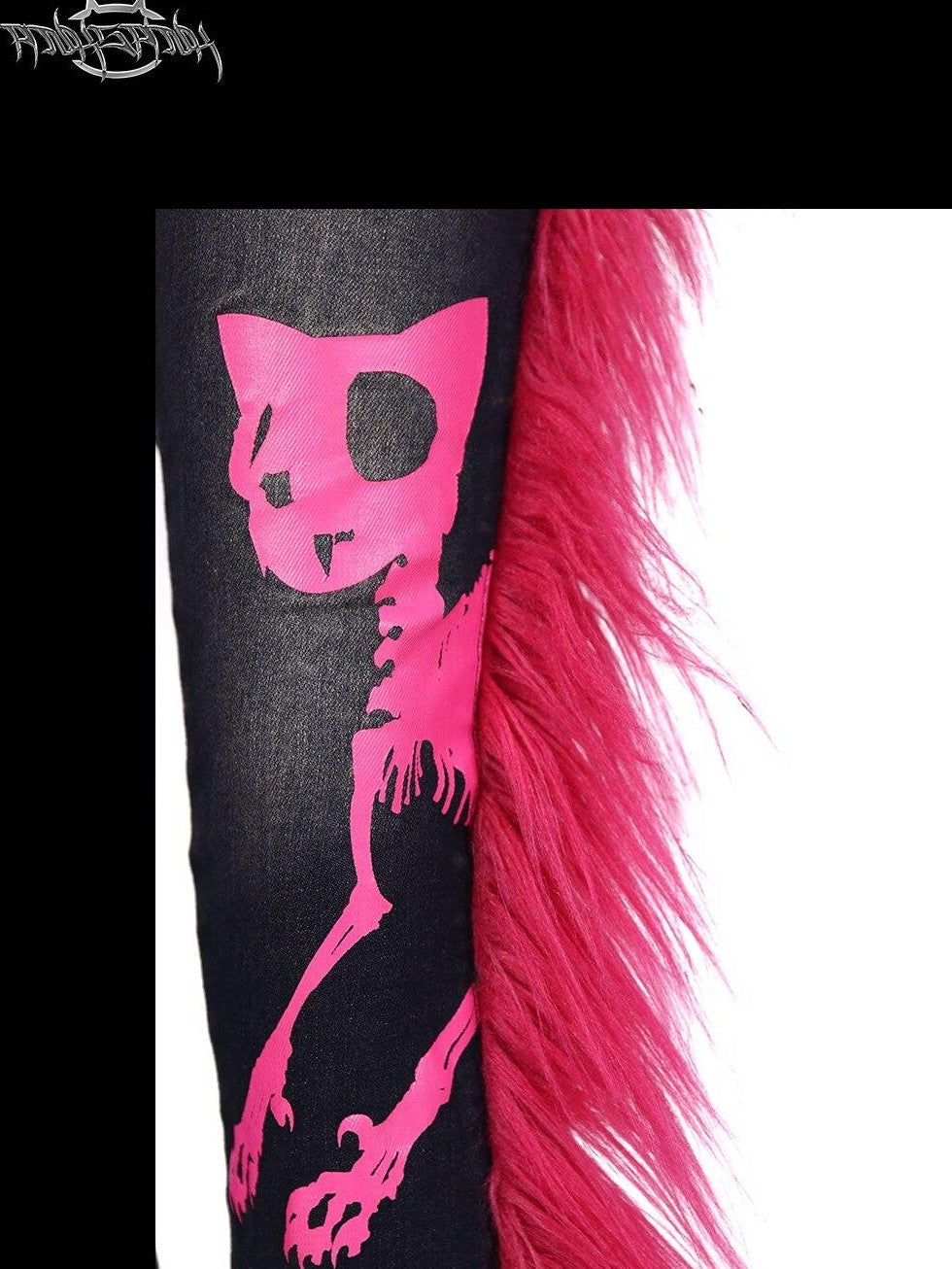 PINKSPINK Black Reconstructed Frayed Hem Slim Fit High Stretch Women's Denim Flare Jeans