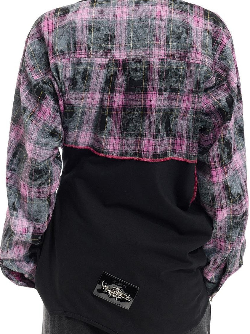PINKSPINK Black Reworked Stripe T Mesh Irregular Women's Cotton Casual Midi Dresses