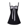 PINKSPINK_Black_Studded_Bow_Spaghetti_Strap_A_Line_Women's_Slip_Mini_Dresses_722970104904_MISSTT