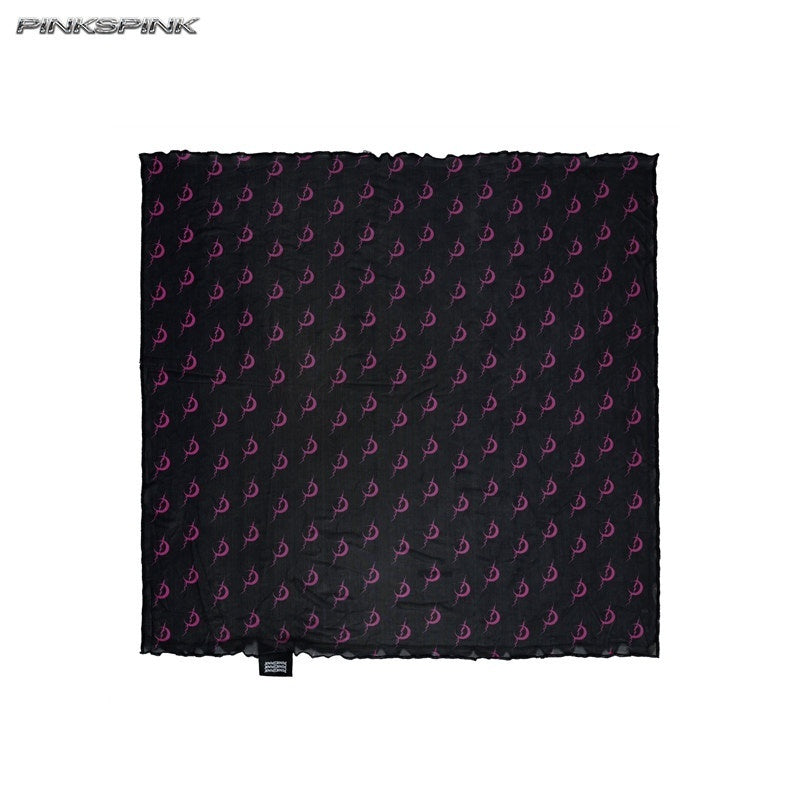 PINKSPINK_Black_White_Geometric_Mesh_Square_Women's_Polyester_Headdresses_895876413241_MISSTT