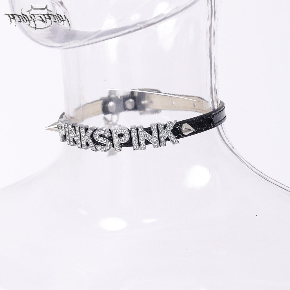 PINKSPINK_Butterfly_Effect_Studded_Rhinestone_Women's_Black_Silver_Pink_Chokers_722981512173_MISSTT