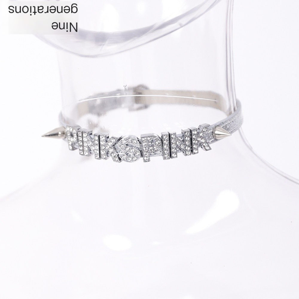 PINKSPINK_Butterfly_Effect_Studded_Rhinestone_Women's_Black_Silver_Pink_Chokers_722981512173_MISSTT
