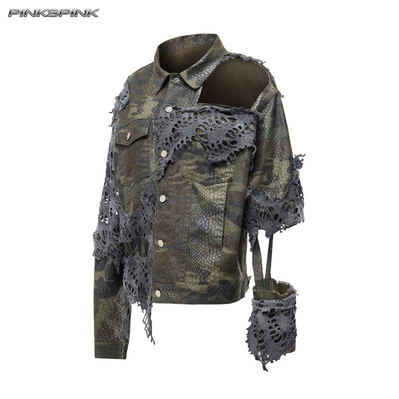 PINKSPINK_Camouflage_Distressed_Reconstructed_Cutout_Hooded_Women's_Cotton_Denim_Jackets_966975315906_MISSTT