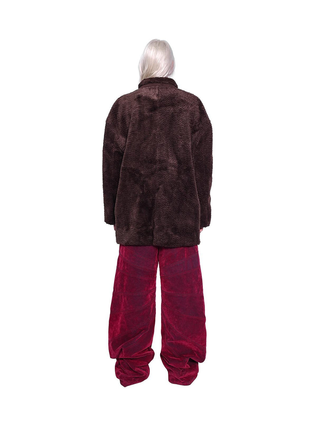 PINKSPINK Caramel Boxy High Collar Two Button Women's Suede Fleece Jackets