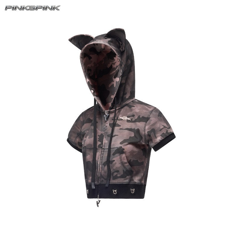 PINKSPINK_Cat_Ear_Cat_Paw_Rhinestone_Studded_Camo_Hand_Distressed_Women's_Zip-up_Hoodies_1044794351567_MISSTT