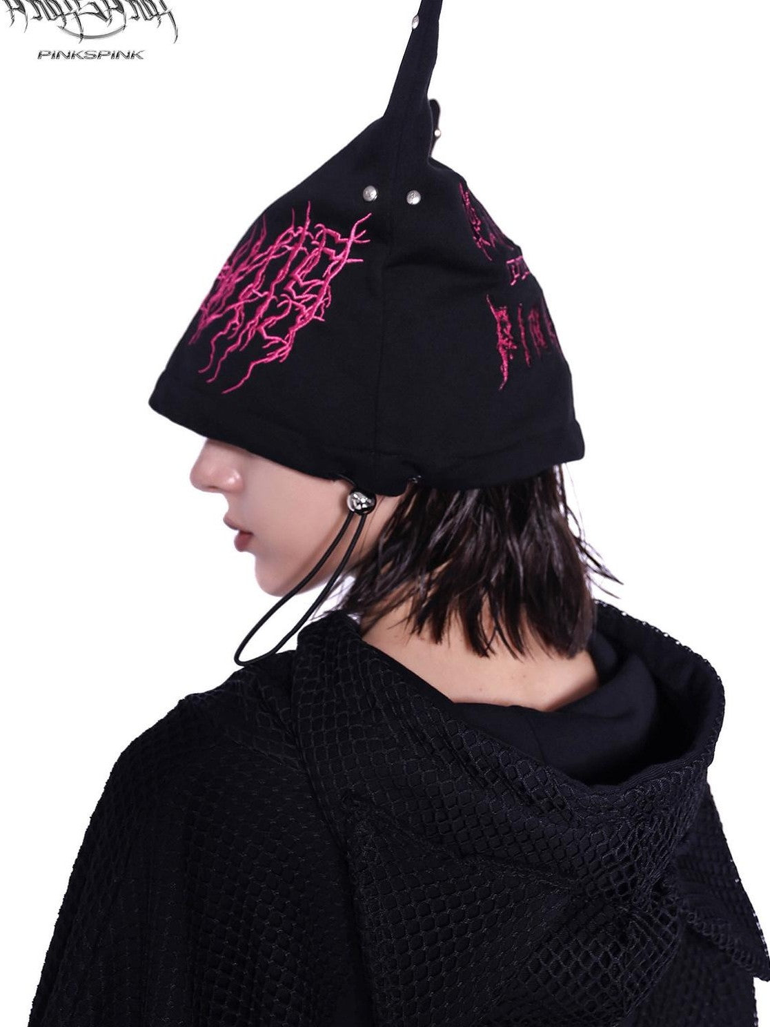 PINKSPINK Cat Ear Heavy Letter Embroidered Women's Cotton Knit Beanies