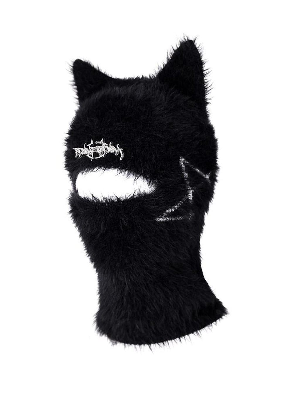 PINKSPINK Cat Ear Pentagram Balaclava Street Women's Cotton Knit Beanies