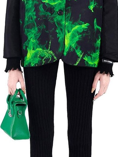 PINKSPINK Colorblock Reversible Oversized Single Breasted Straight Women's Blazers