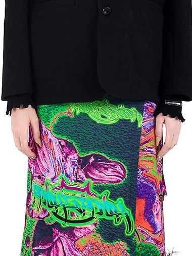 PINKSPINK Colorblock Reversible Oversized Single Breasted Straight Women's Blazers