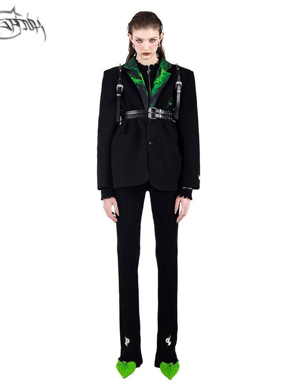 PINKSPINK Colorblock Reversible Oversized Single Breasted Straight Women's Blazers