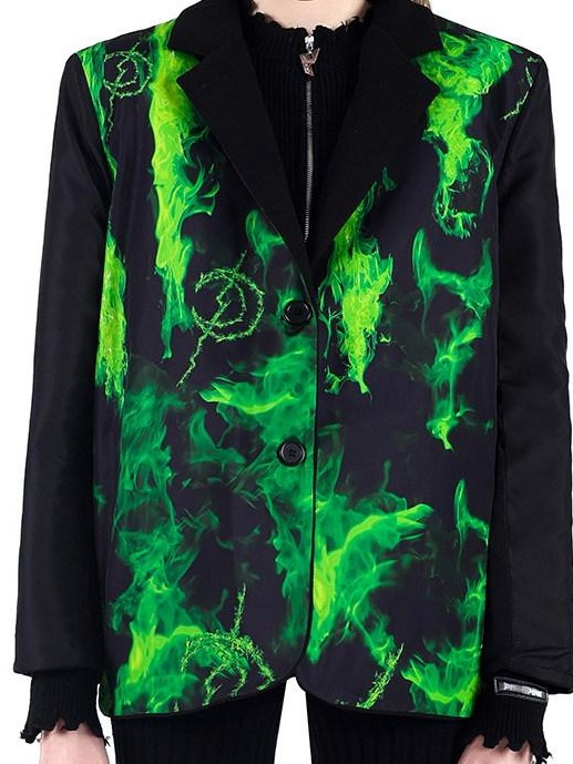 PINKSPINK Colorblock Reversible Oversized Single Breasted Straight Women's Blazers