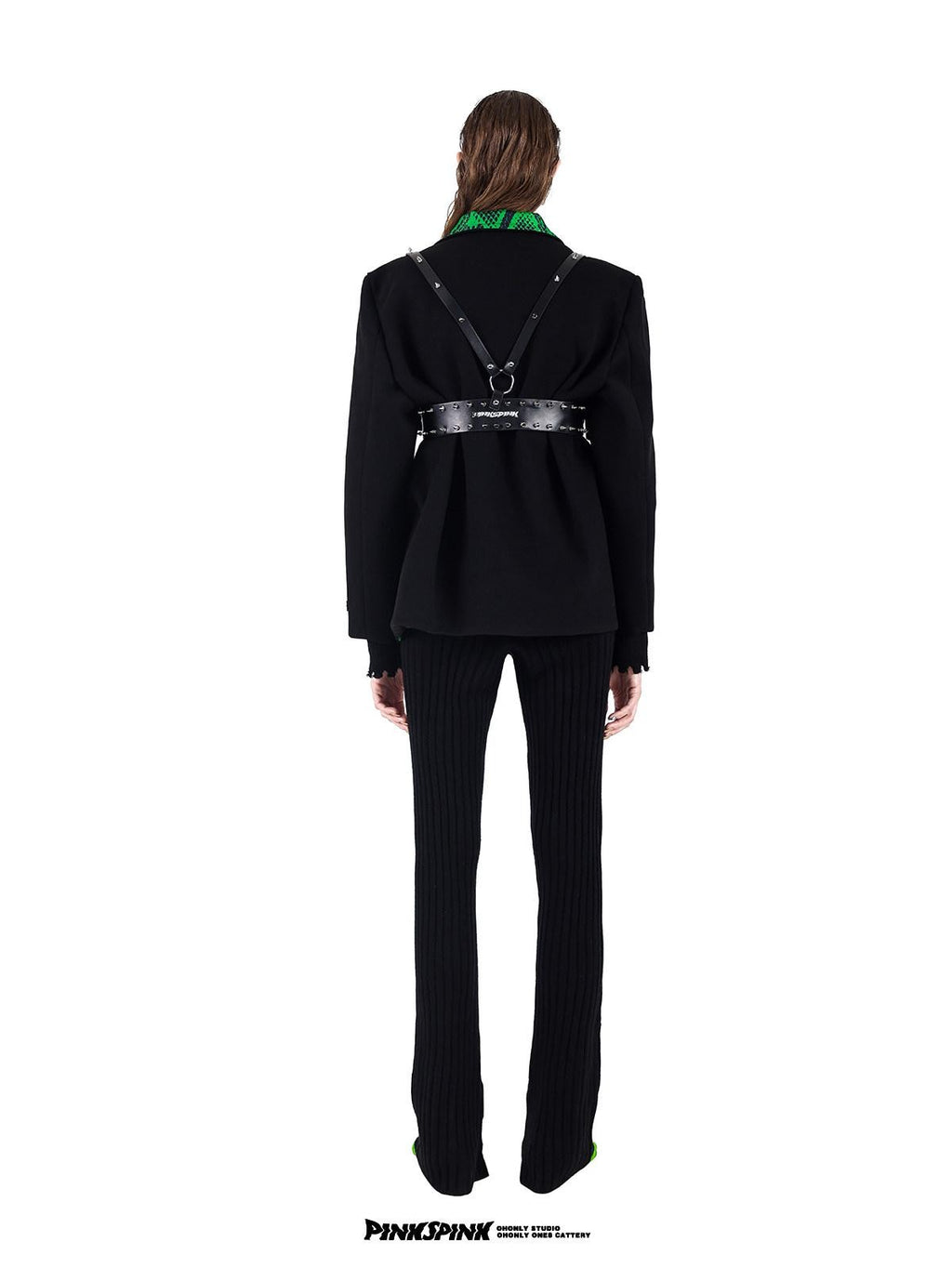 PINKSPINK Colorblock Reversible Oversized Straight Single Breasted Women's Blazers