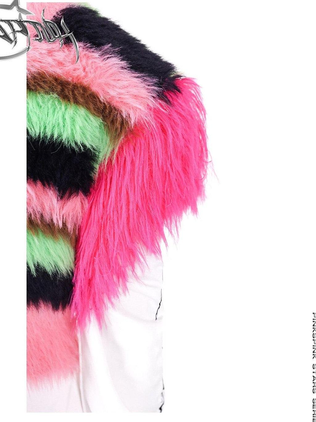 PINKSPINK Colorblock Striped Knitted V-neck Women's Cotton Short Vests