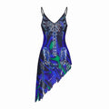 PINKSPINK_Cosmic_Skeleton_Irregular_Cutout_3d_Print_V-neck_Women's_Slip_Midi_Dresses_711441359356_MISSTT
