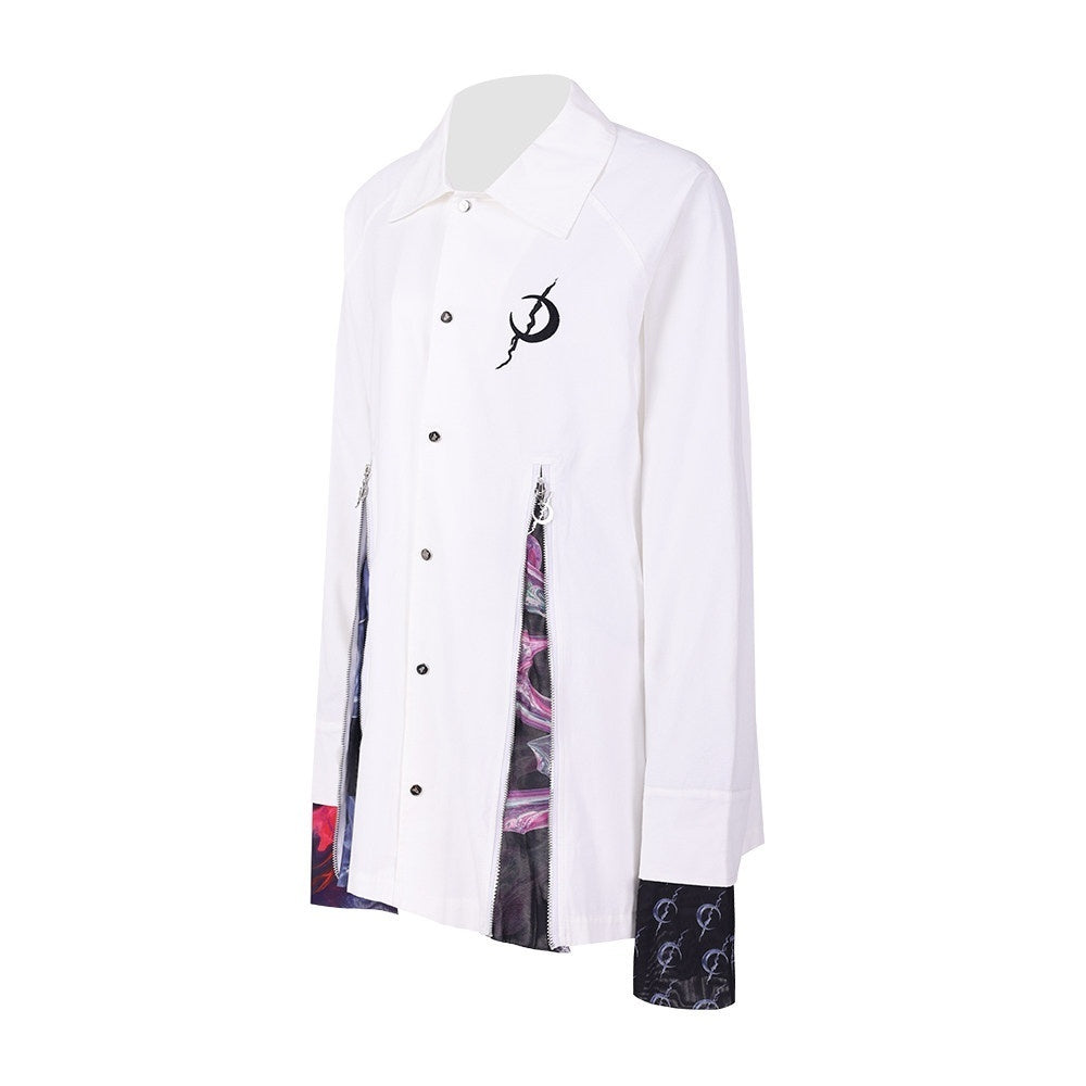PINKSPINK_Cosmic_Zipper_Split_Patchwork_Embroidery_Print_Women's_Cotton_Trench_Coats_731448732794_MISSTT