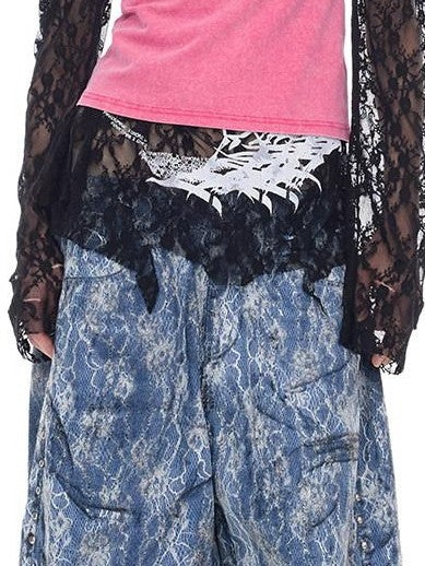 PINKSPINK Cropped Metal Logo Washed Text Print Slim Fit Women's Mesh Tank Tops